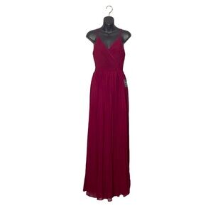 Soieblu Deep Red Maxi Wrap Dress